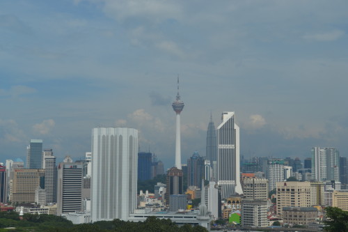 Kuala Lumpur do alto da torre do planetário